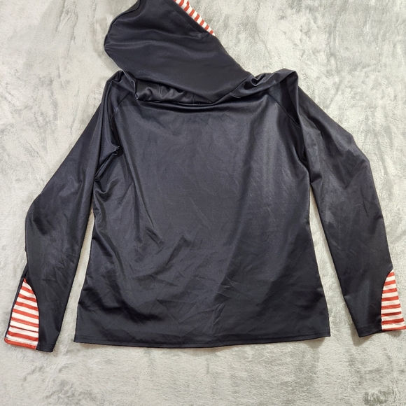 3d colorful hooded cat kitty sweatshirt sz large? Theatrical crazycat lady lover - Picture 3 of 11